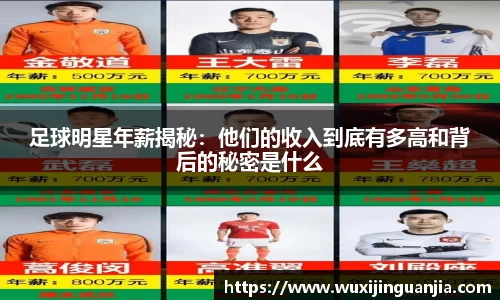 足球明星年薪揭秘：他们的收入到底有多高和背后的秘密是什么